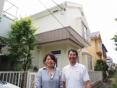 外壁塗装　お客様の声　国分寺市I様　記念撮影 201506.jpg