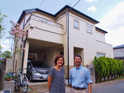 外壁塗装　お客様の声　立川市K様　記念撮影 201405.jpg