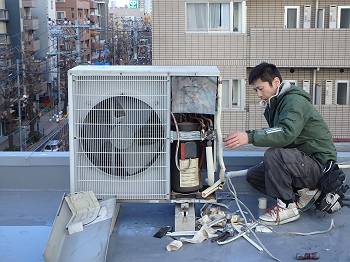 室外機の復旧