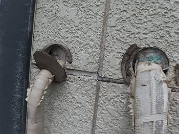 外壁パテ補修