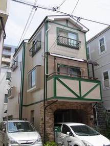 【大田区】３階建てフラットパネルの外壁塗装