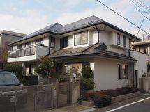 【杉並区】オシャレな２世帯住宅の外壁塗装