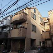 【渋谷区】３階建て住宅の塗替え