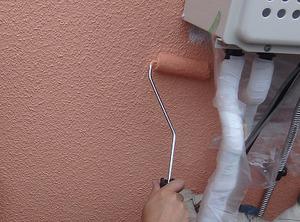 給湯器交換後の外壁塗装